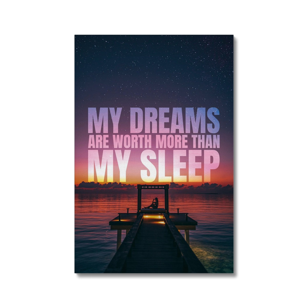 Dreams instead of sleep Canvas