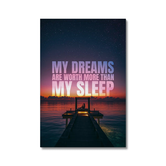 Dreams instead of sleep Canvas